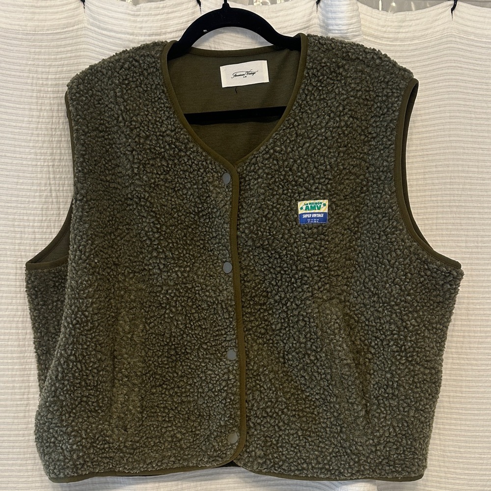 American Vintage Hoktown Fleece Sherpa Vest